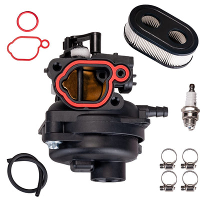 Kihor 799584 carburetor with air filter and spark plug for easy mower maintenance