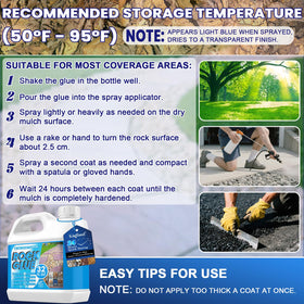 Kiigfood Rock Glue ready-to-use container highlights time-saving convenience for DIY landscapers.