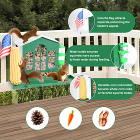 Kiiocwev clear acrylic front helps squirrels spot treats quickly