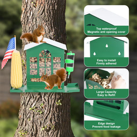Kiiocwev decorative flag adds charm to garden while feeding wildlife