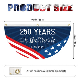 KIIPOAPAU flag bunting brass grommets enabling easy, secure hanging.