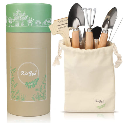 KIIZYS 12-piece set in a pouch ready for tidy indoor planting tasks