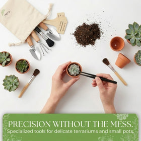 KIIZYS ergonomic wooden-handled tools for comfortable gardening sessions