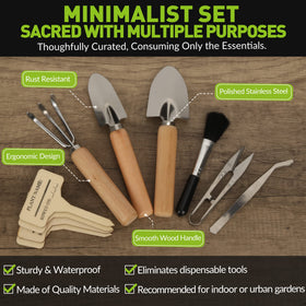 KIIZYS indoor garden essentials for herbs and succulents in small spaces