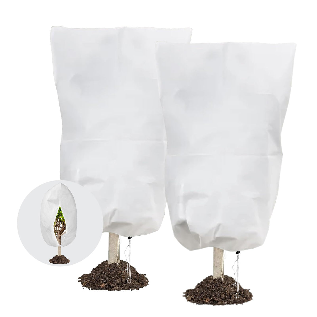 Kijamilee frost cover 32x47 protecting plants from frost and wind