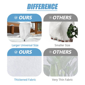 Kijamilee nonwoven 2-5oz material lets light through while protecting plants