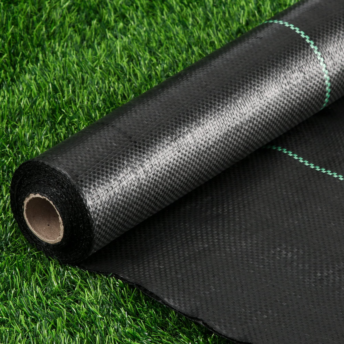 Kijamilee weed barrier fabric closeup weave showing durable construction for long-lasting garden protection