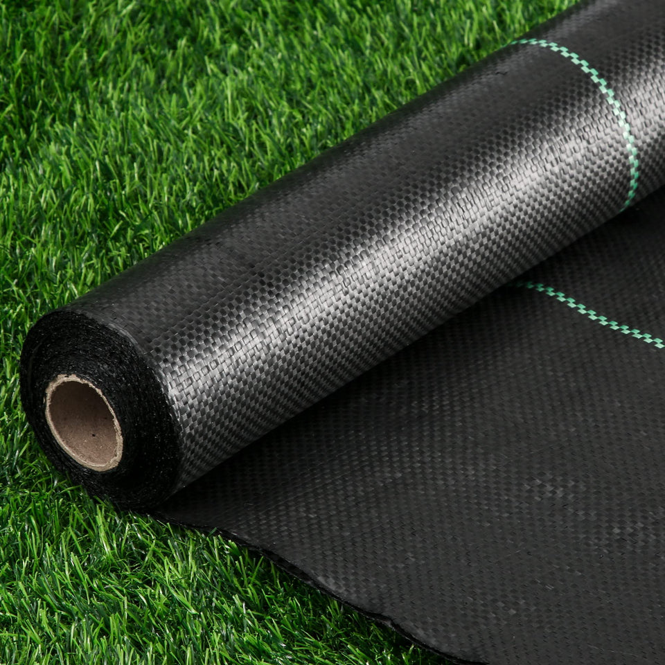 Kijamilee weed barrier fabric closeup weave showing durable construction for long-lasting garden protection