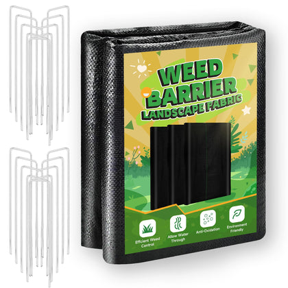 Kijamilee weed barrier heavy-duty roll showing UV resistance for durability.