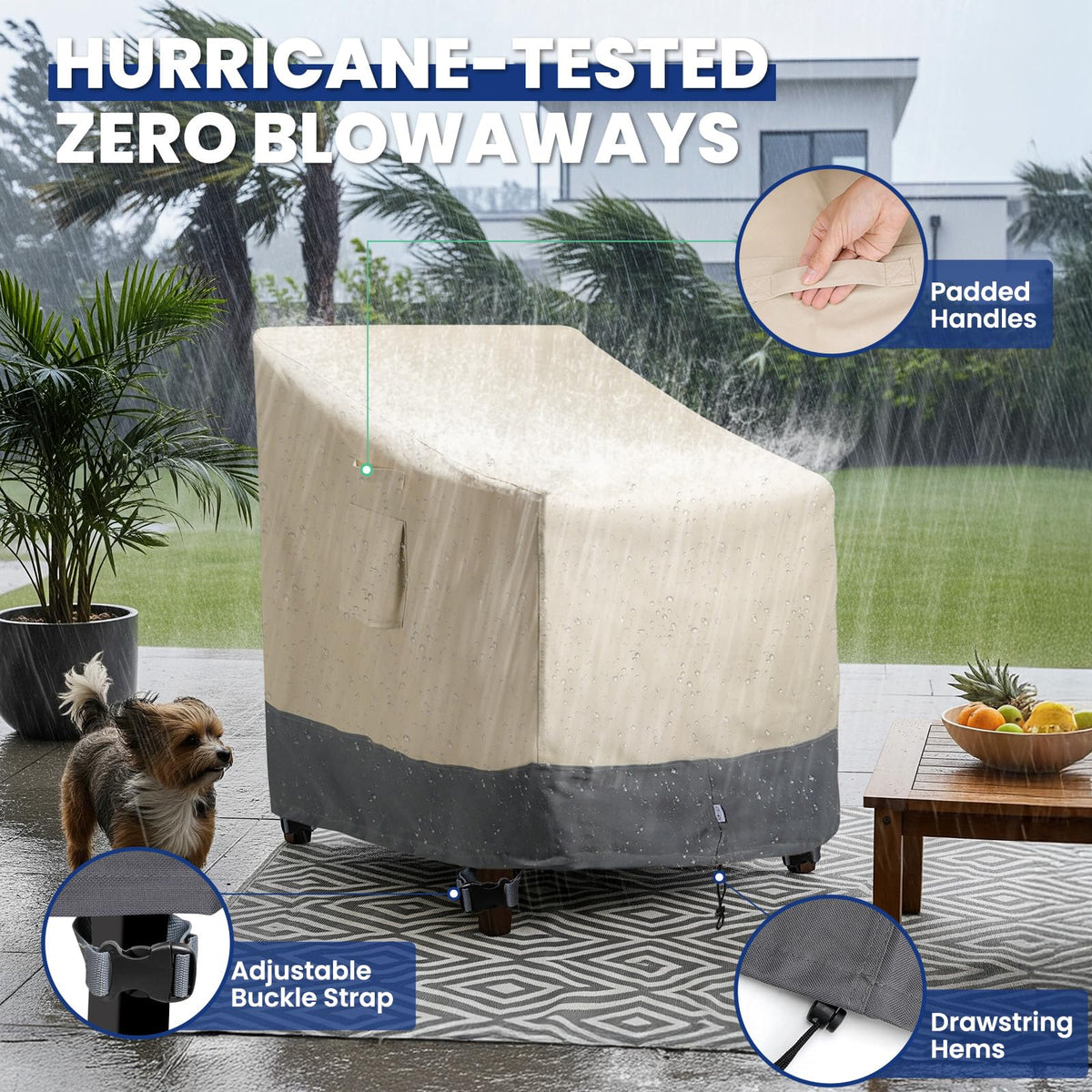 Kikcoin chair cover promotes airflow through vents to speed up drying