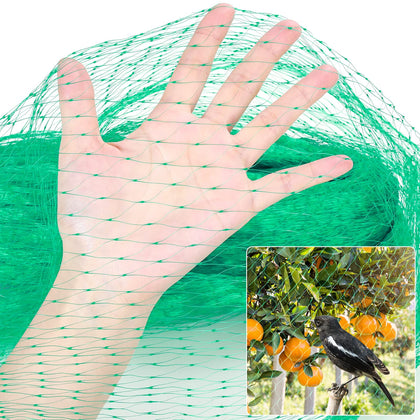 Kikhope anti bird netting spread over a garden protecting vegetables