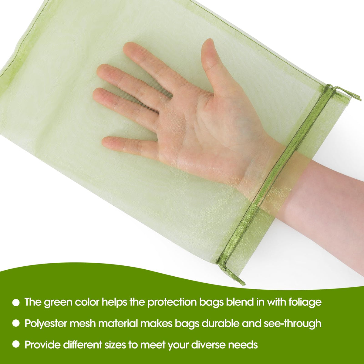 Kikhope 15.5x23.5 fruit protection bag covering big harvest
