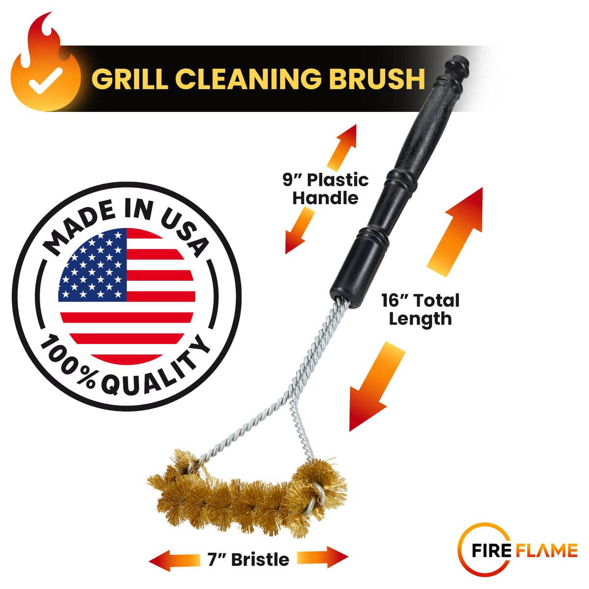 Kiknek Fireflame two-handed grip offers controlled leverage during scrubbing.