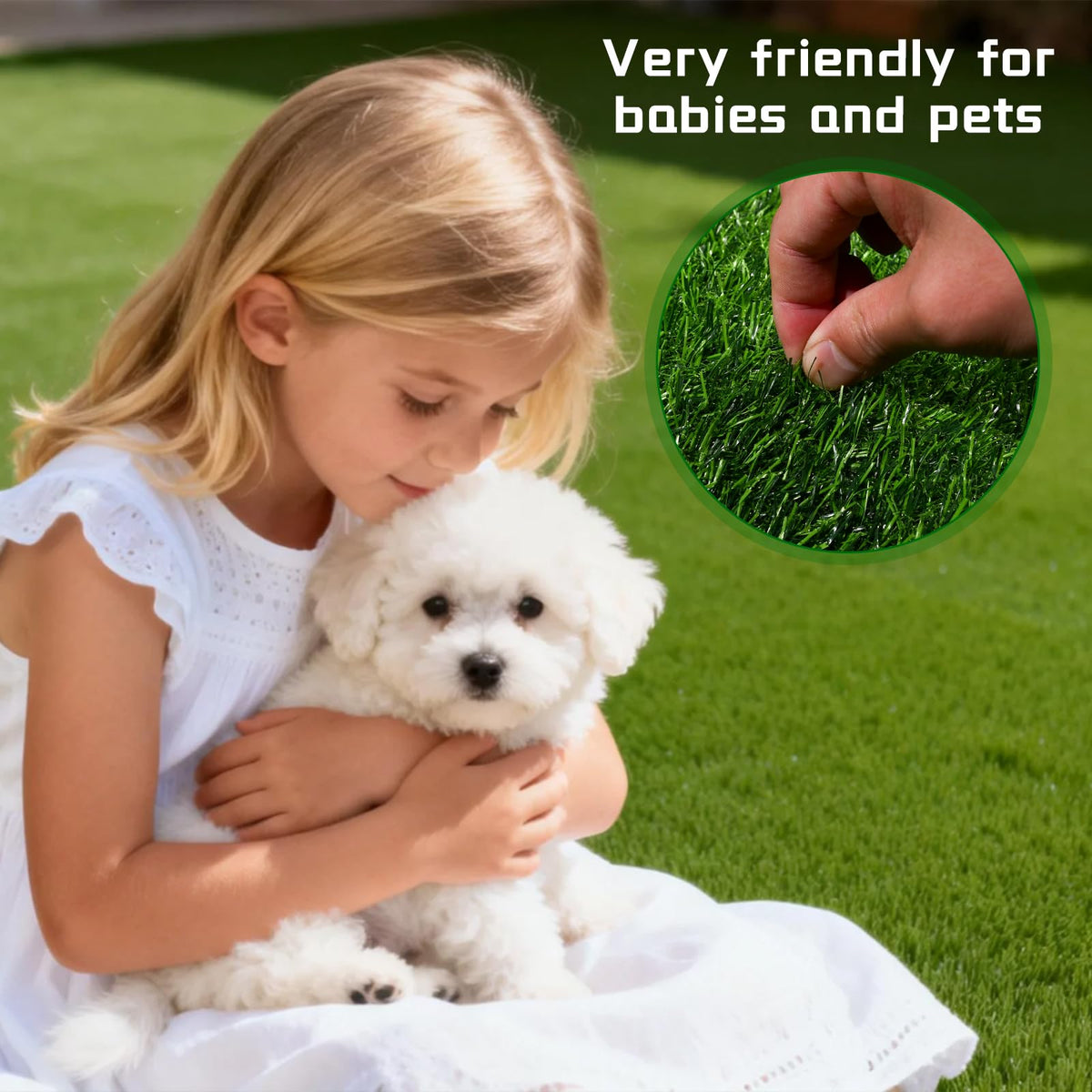 KILCLER artificial grass in a garden backdrop with a soft, inviting surface.
