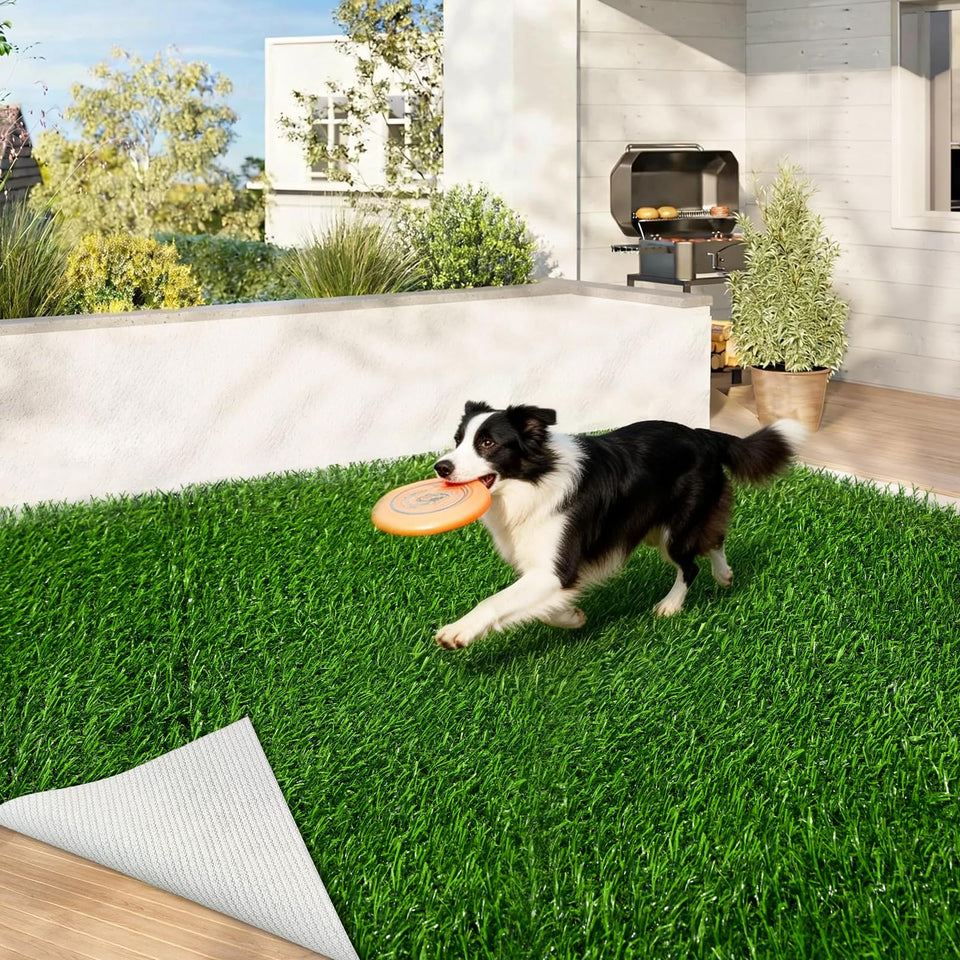 KILCLER artificial grass indoor-outdoor-turf-rug for patios and photoshoots.
