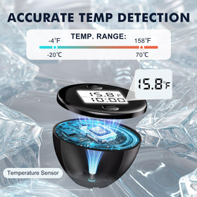 KILEEP rugged waterproof thermometer with reinforced seal for harsh environments.