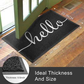 KILOCOCO non-slip rubber back keeps the mat secure on all floors.