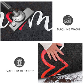 KILOCOCO door mat easy-clean with shake, sweep, or vacuum for quick refresh.