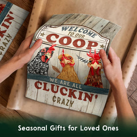 Kilyhome chicken lover gift flag ideal for farmers and backyard coops