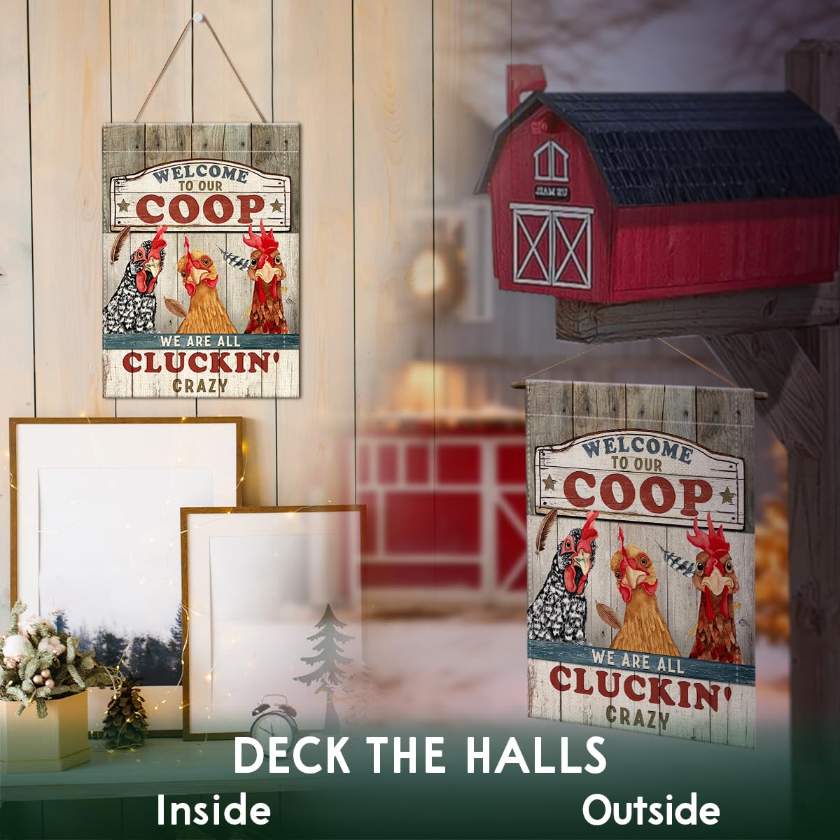 Kilyhome front yard decor flag enhances walkways and coop entrances
