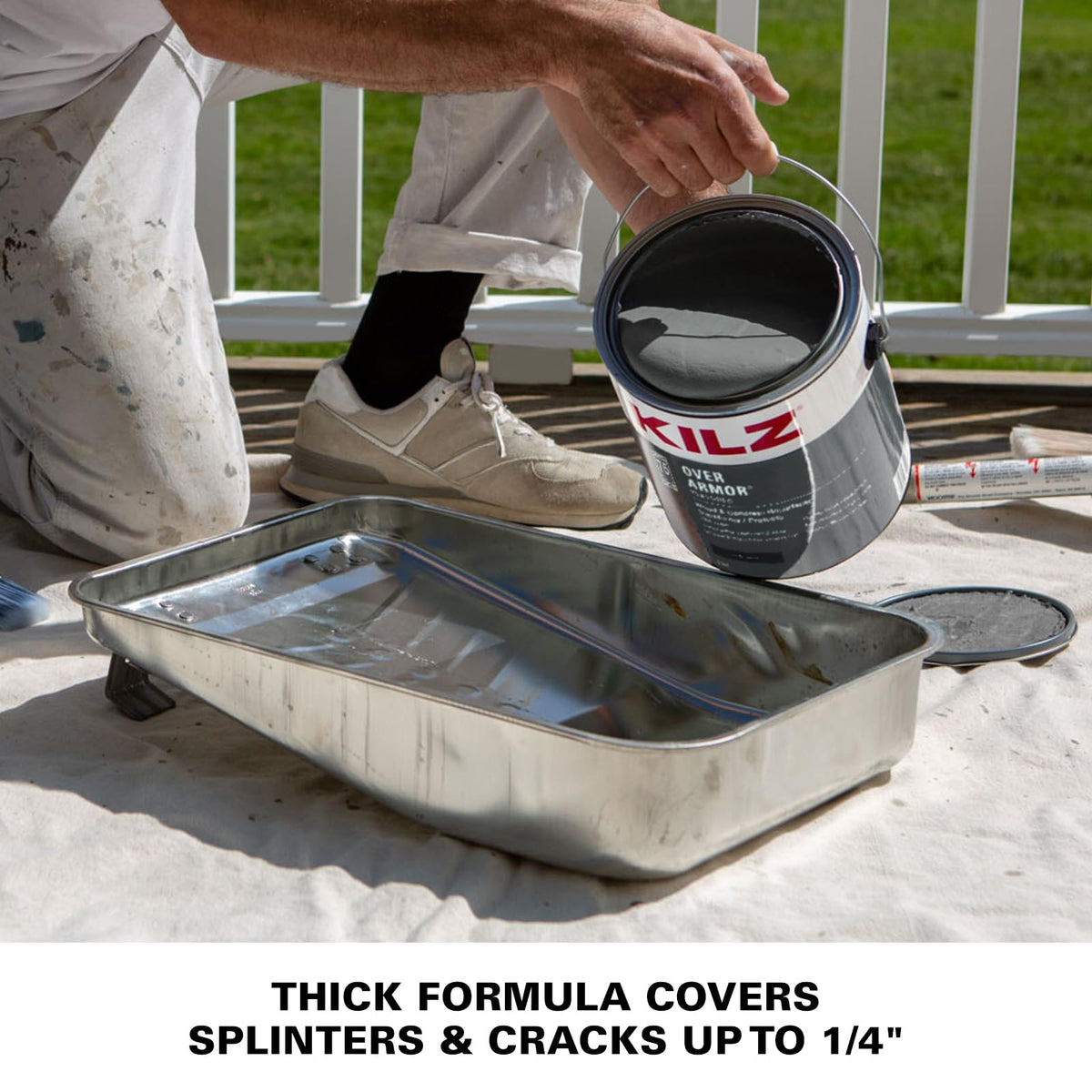 KILZ Over Armor covers up to 75 sq ft with two coats