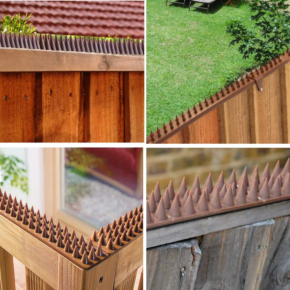 Kimann closeup brown spikes highlight durable plastic design and sharp tips.