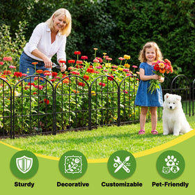 Kimazo 11ft total length provides modular fencing across larger spaces.