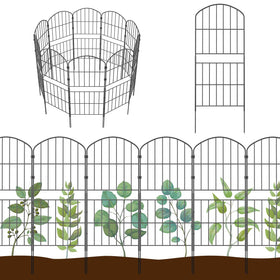 KIMAZO decorative fence panel 32.5in for stylish yard edging and plant protection.
