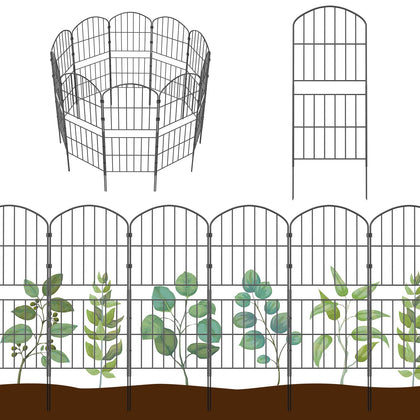 KIMAZO decorative fence panel 32.5in for stylish yard edging and plant protection.