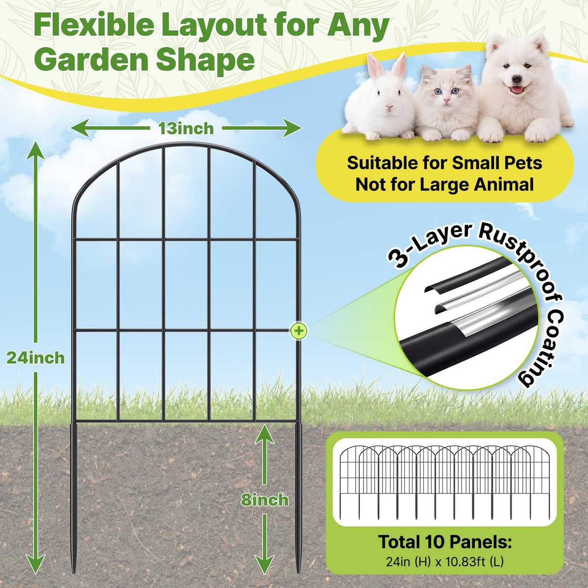 Kimazo no-dig fencing interlock system enables quick, tool-free setup.