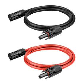 Kimbluth 10 AWG solar extension cable black 2ft for panels and outdoor use with high conductivity.