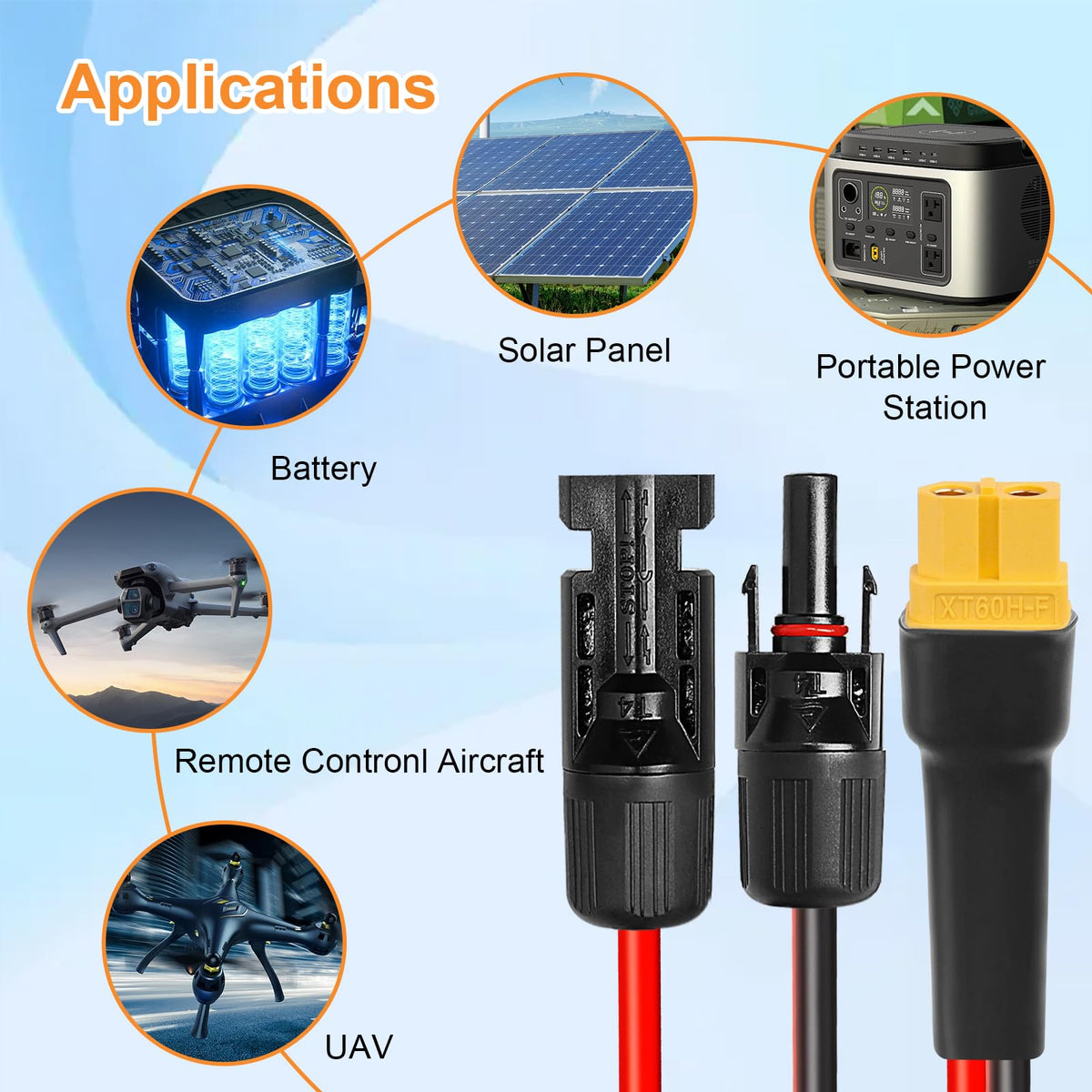 Kimbluth durable XT60 lead reduces connection failures during outdoor use