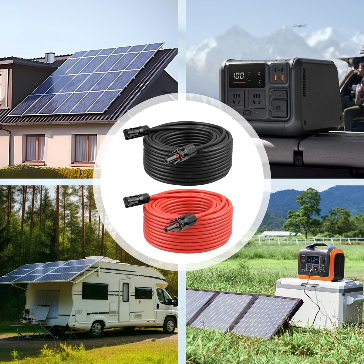 Kimbluth locking solar connector ensuring water and dust protection on the field.