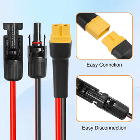 Kimbluth XT60 extension compatible with solar panels and portable stations