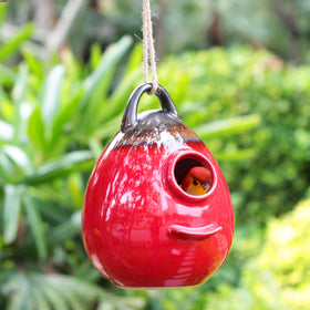 Kimdio Birdhouse interior nest space highlights roomy cavity for nesting birds.
