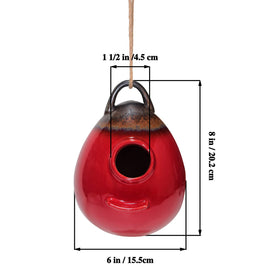 Kimdio Birdhouse weatherproof exterior protects occupants from wind, rain and cold.