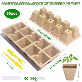 Kimdozee 360 cell tray with pots demonstrating integrated germination system