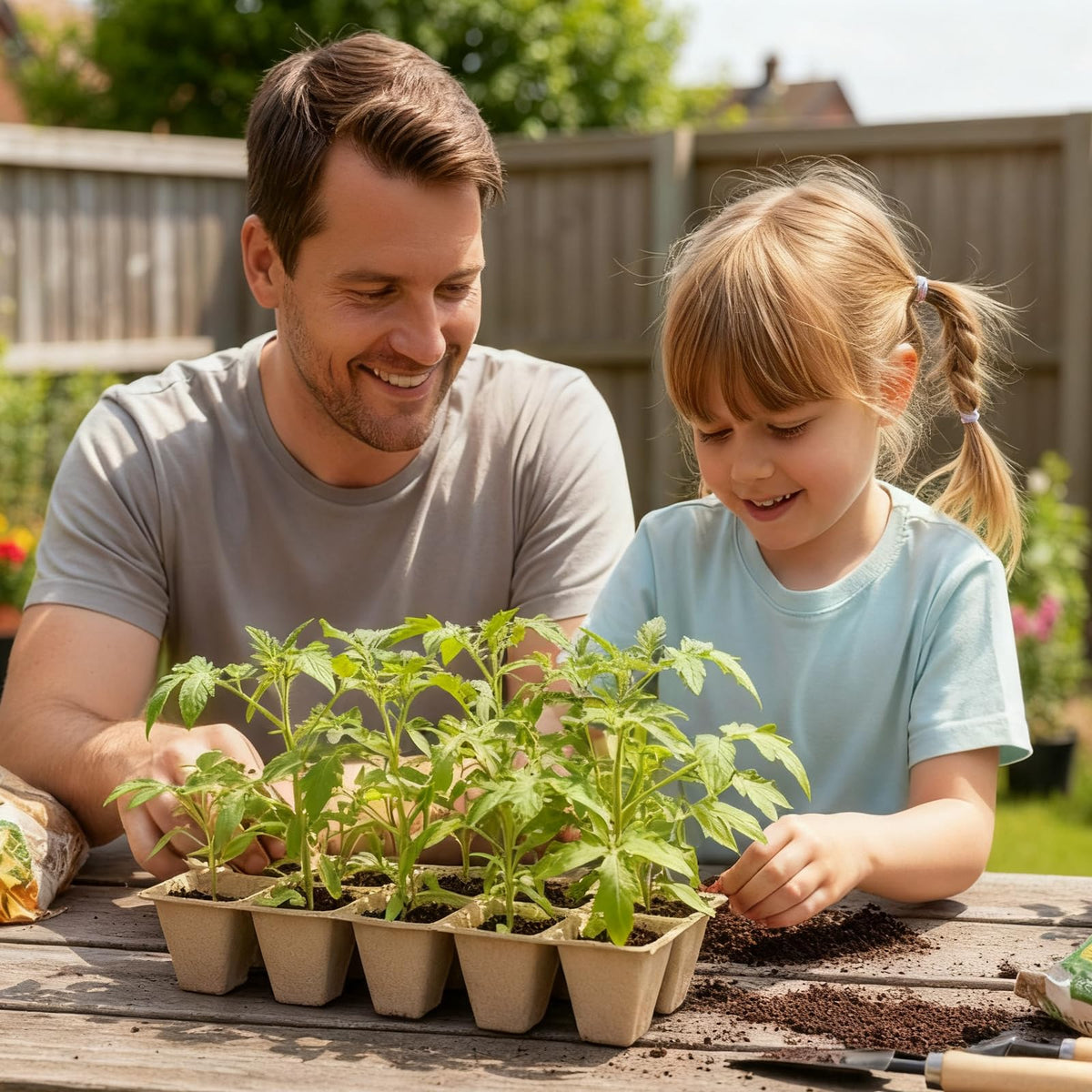 Kimdozee indoor-outdoor seedling setup ready for flexible gardening