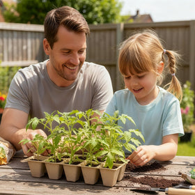 Kimdozee indoor-outdoor seedling setup ready for flexible gardening