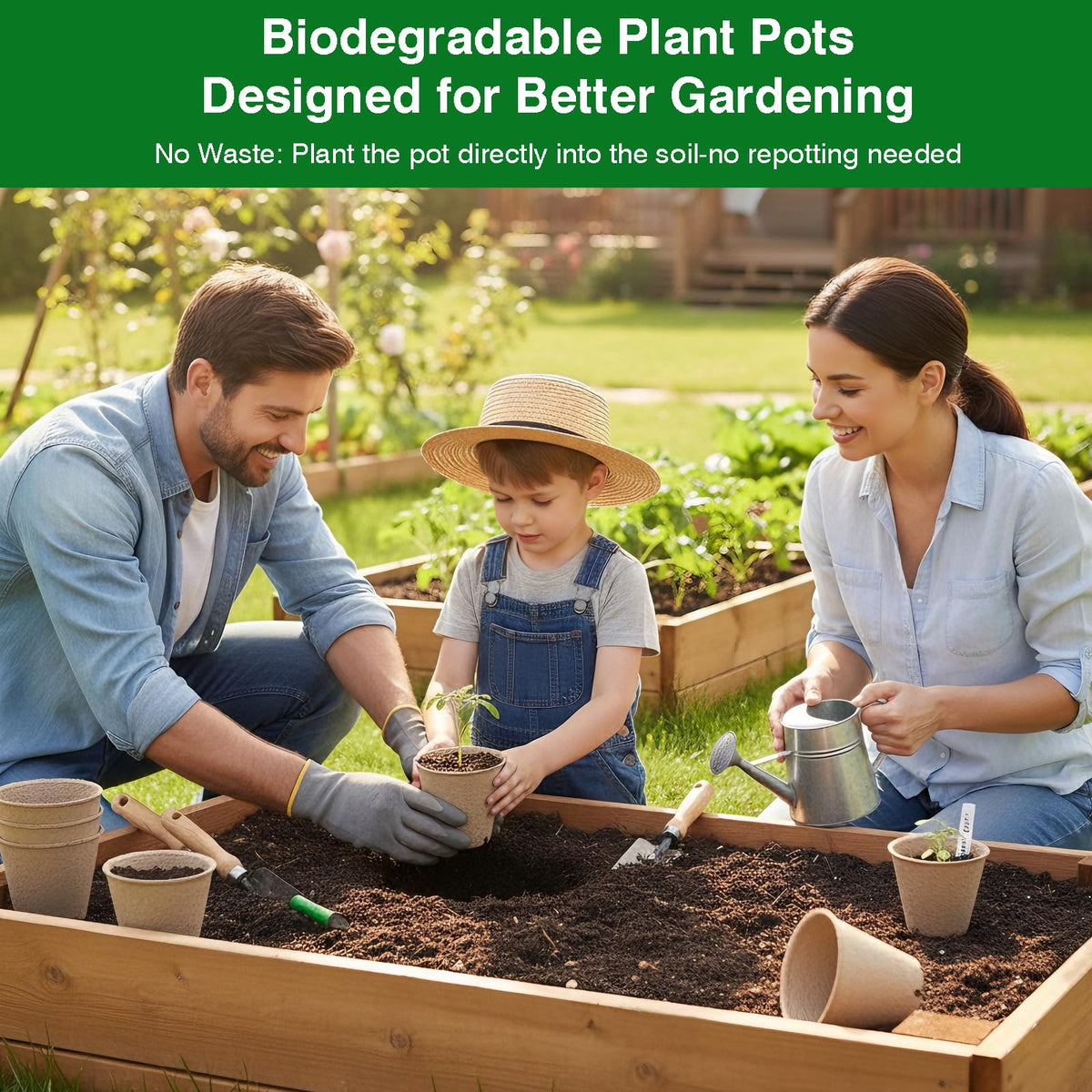 Kimdozee three-point-one-five-inch seed pot with drainage for healthy roots.