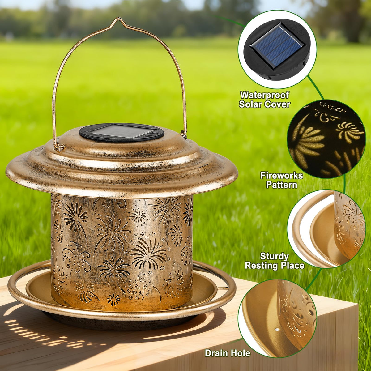 KIMERSE night illumination creates a gentle glow for evening birdwatching.