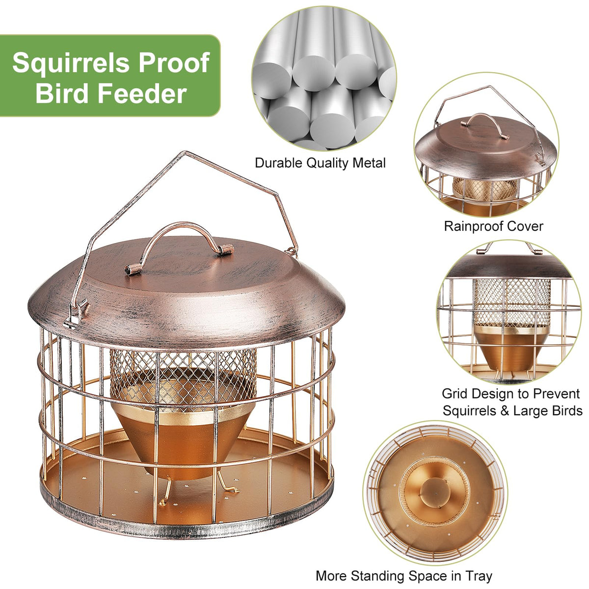 KIMERSE rainproof top cover keeps seeds dry during rain