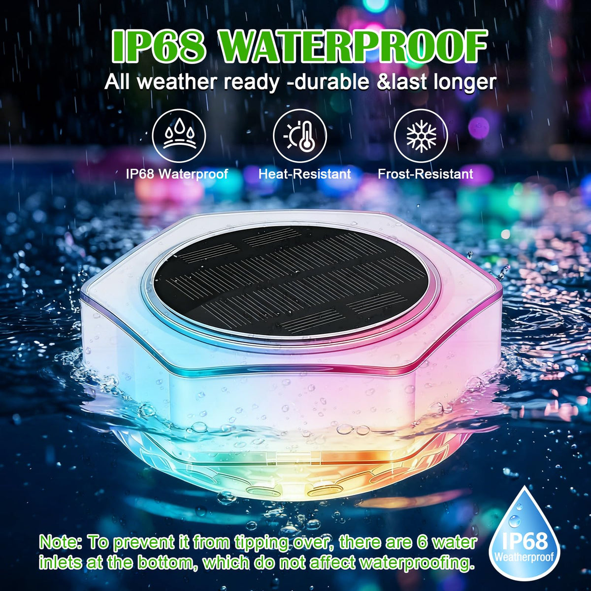 Kimjo IP68 waterproof shell keeps underwater lights reliable in any pool.