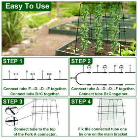 Kimkusia raised-bed trellis arch maximizes space and airflow in gardens.