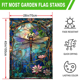 KIMPUDSEN burlap garden flag, weather-resistant material for lasting outdoor displays.
