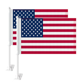 KimSouthD heavy-duty car flag 11x17 front view boosts roadside visibility