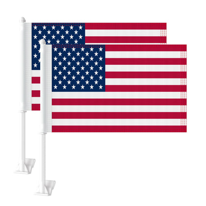 KimSouthD heavy-duty car flag 11x17 front view boosts roadside visibility