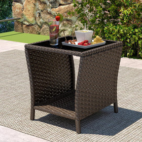 Kinbor set of two creates coordinated outdoor décor for patios and porches.