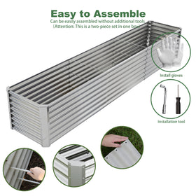 Kinddeer raised garden bed assembly with included tools for quick setup.