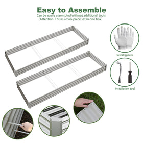 Kinddeer sturdy rust-proof steel garden bed suitable for outdoor soil contact.